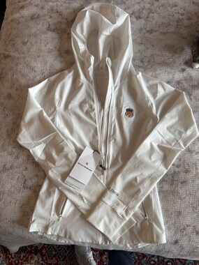 lululemon athletica White Hooded Full-Zip Windbreaker
